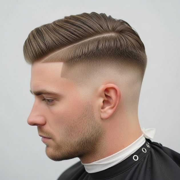 Taper Fade Side Part