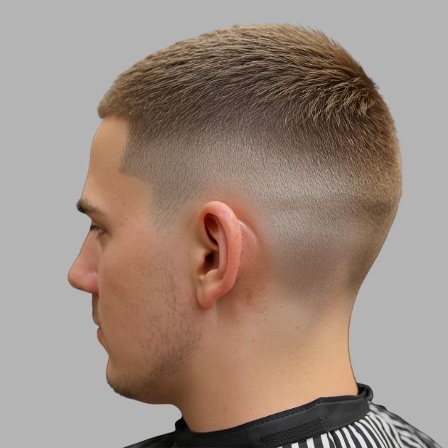 Textured Crop with Low Taper Fade