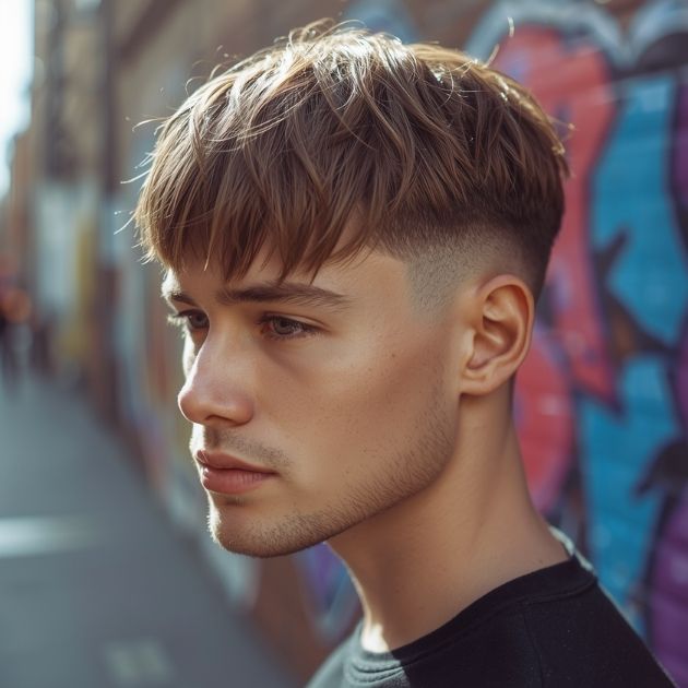 Textured Fringe Quiff