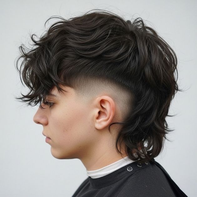 Textured Two Block Mullet