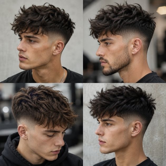 Textured and Messy with Faded Sides