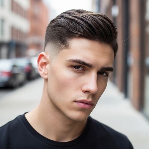 The Buzzed Sides Middle Part