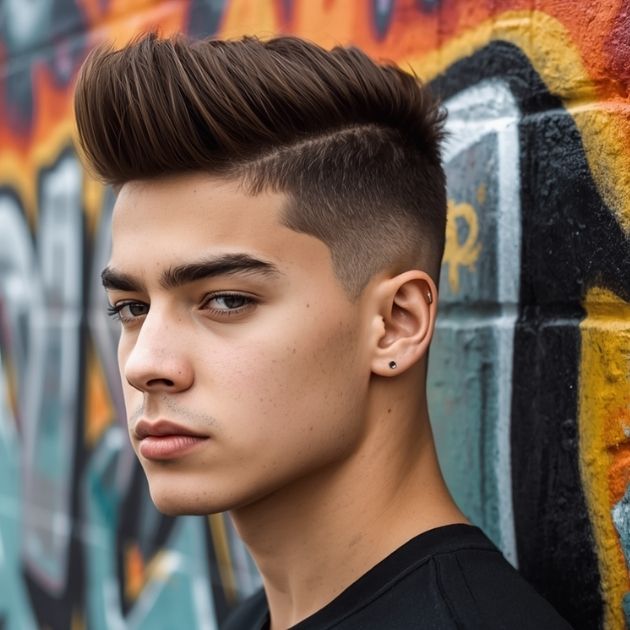 Thick Quiff Fade