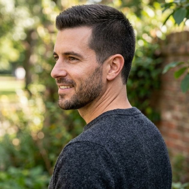 Traditional Crew Cut with No Fade