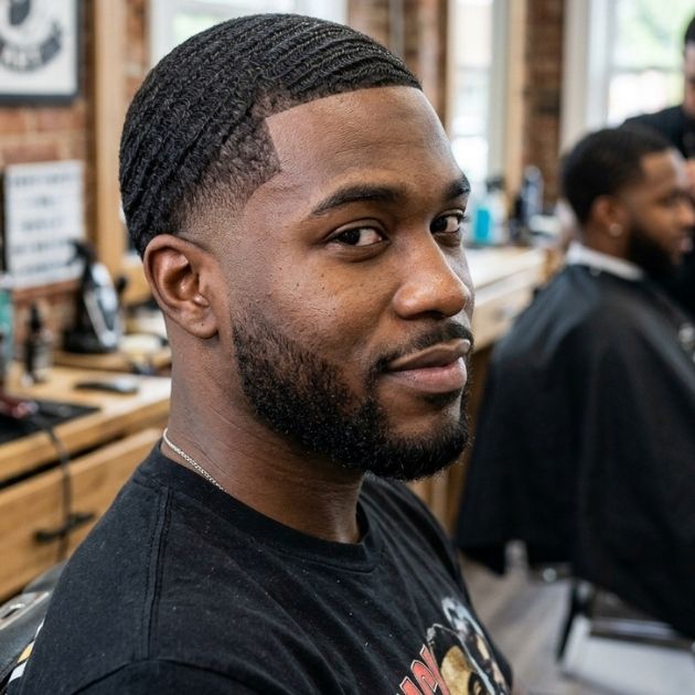 360 Waves with Mid Taper Fade