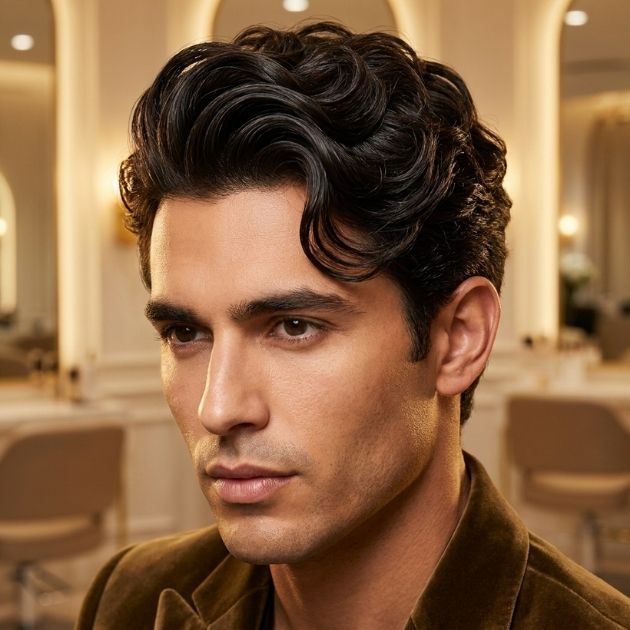 Brushed Back Curls