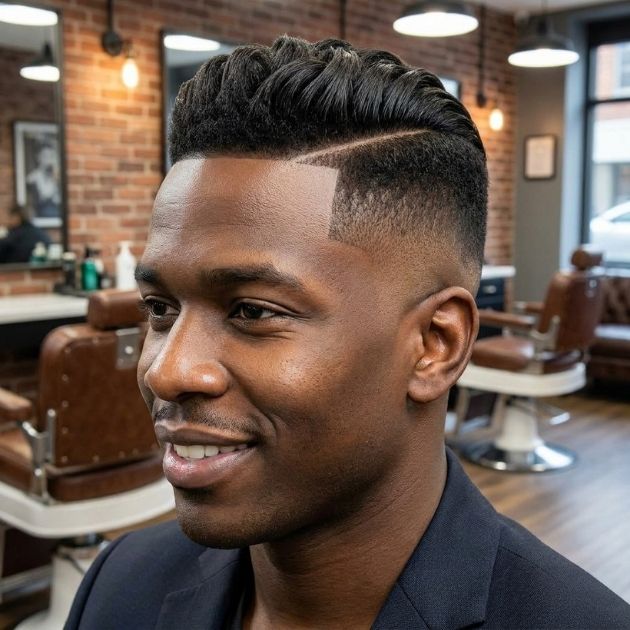 Comb Over Taper Fade