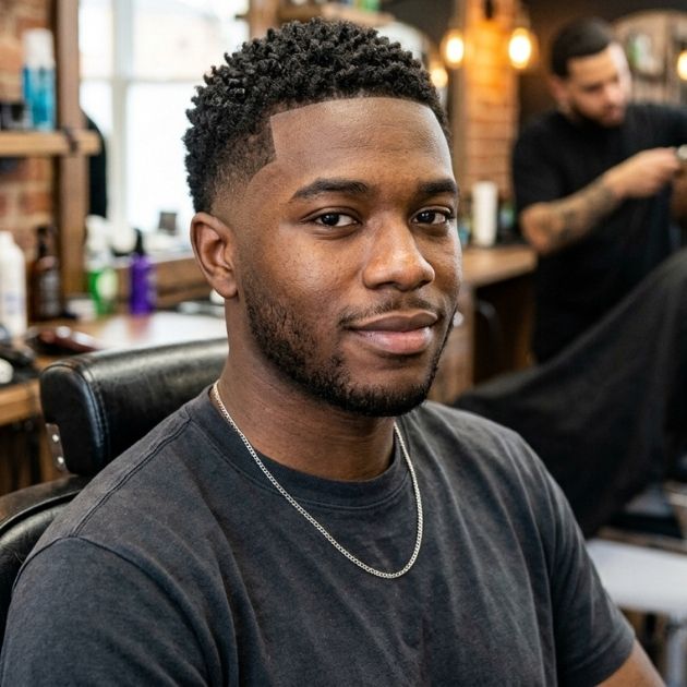 Crop Top Fade with Mid Taper