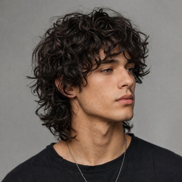 Curly Wolf Cut
