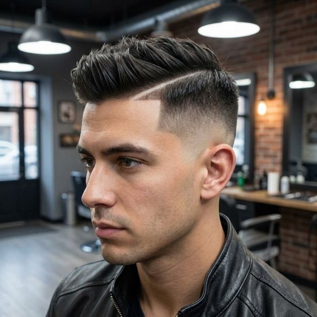 Edgy Hard Part Fade