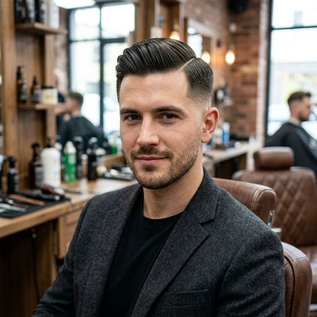 Fine Side Part Fade