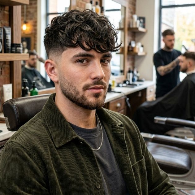 Heavy Wavy Fringe with Taper Fade
