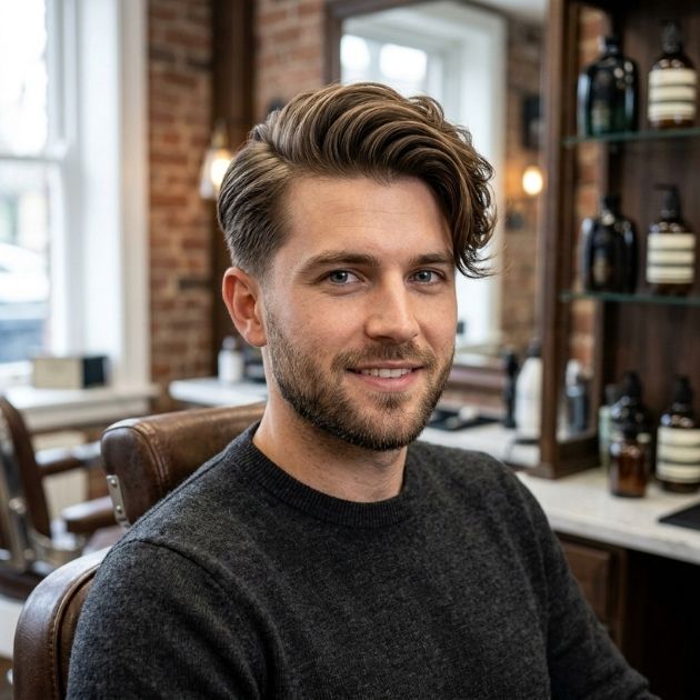 Long Flowing Side Part