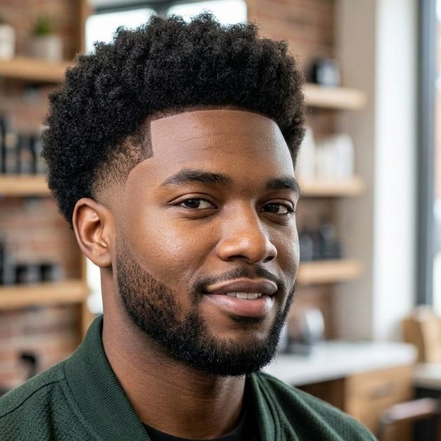 Low Taper Fade Afro