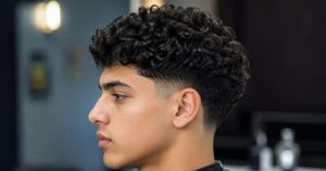 Low Taper Fade Curly Hair
