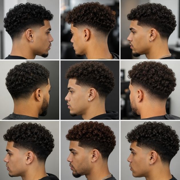 Low Taper Fade Designs for Curly Hair