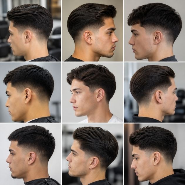 Low Taper Fade Designs for Straight Hair