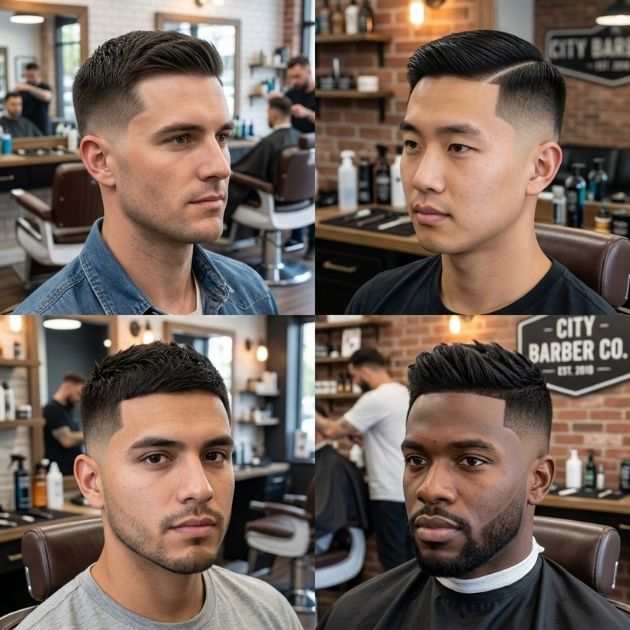 Low Taper Fade Styles for Short Straight Hair