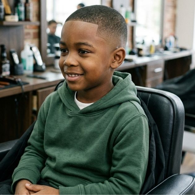 Low Taper Fade with Buzz Cut