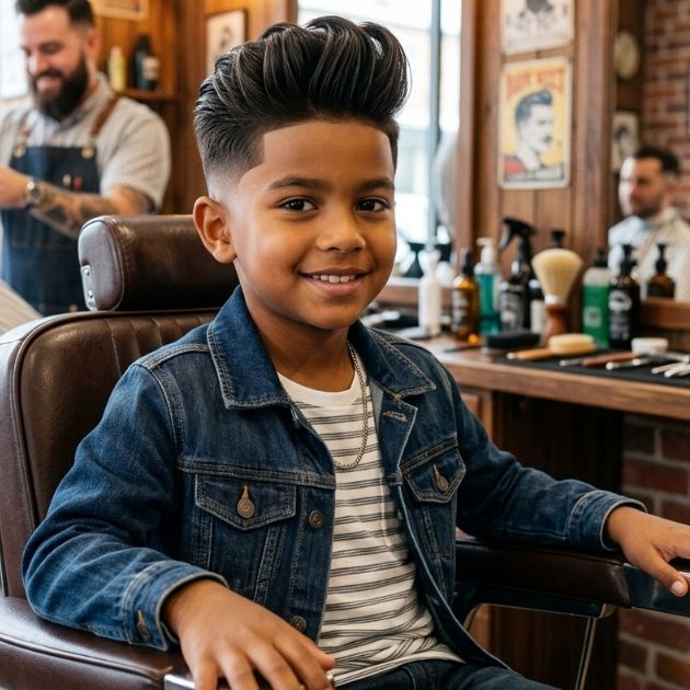 Low Taper Fade with Comb Over