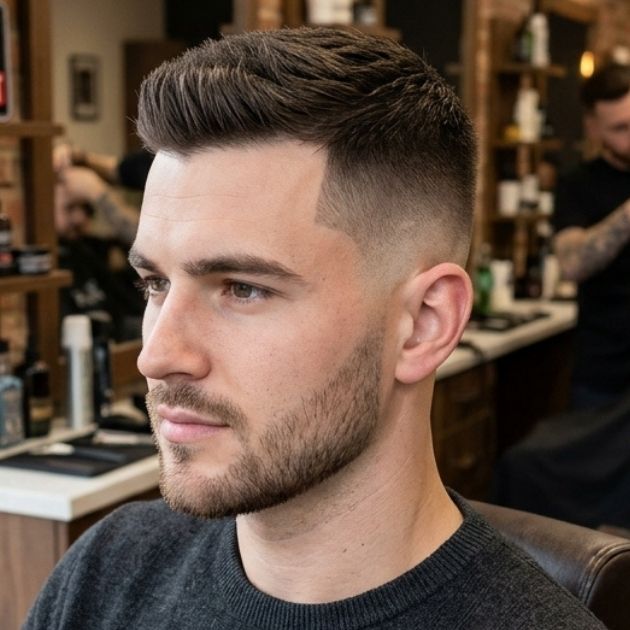 Mid Fade Crew Cut