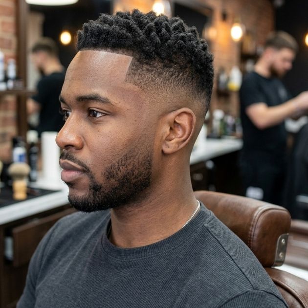 Mid Taper Fade Short Hair
