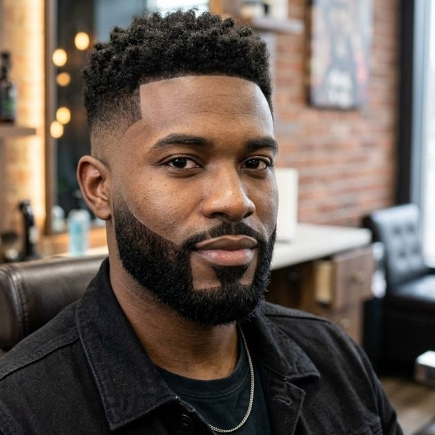 Mid Taper Fade with Angular Beard
