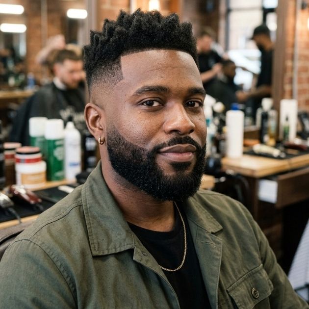 Mid Taper Fade with Beard