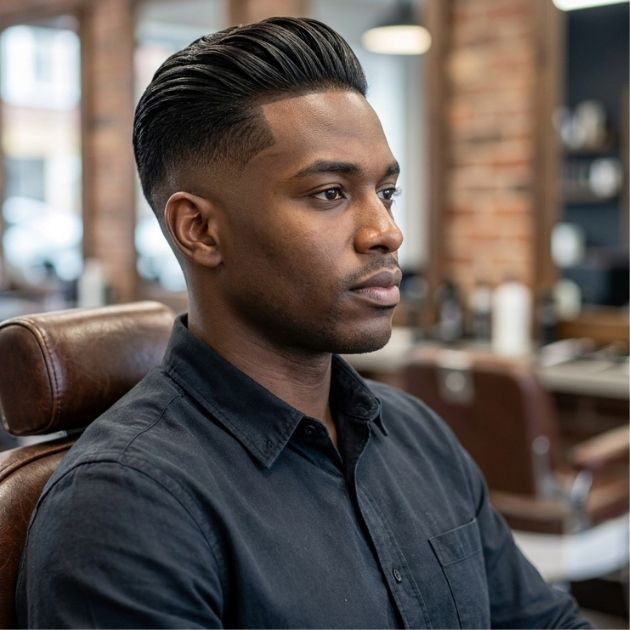 Slick Back Taper Fade