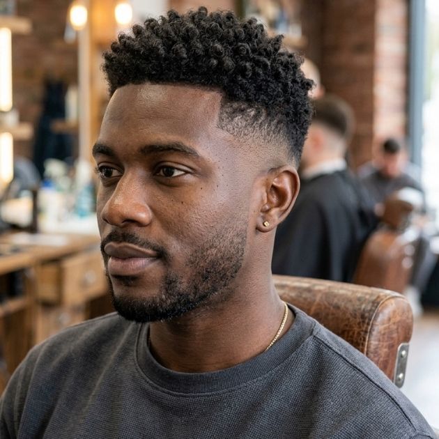 Textured Crop with Mid Taper Fade