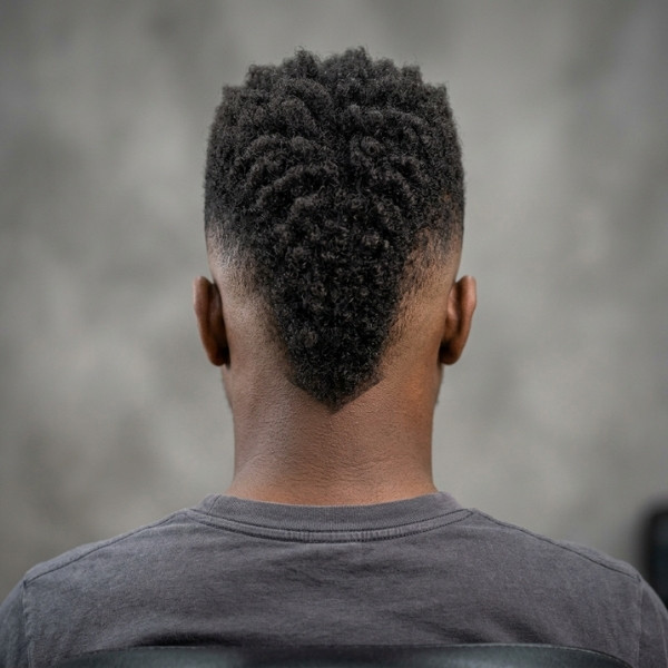 Burst Fade Blonde Hair