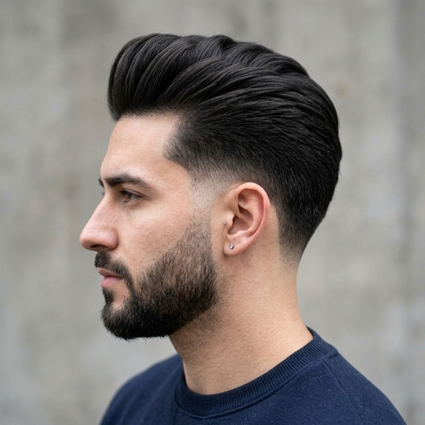 Burst Fade Pompadour