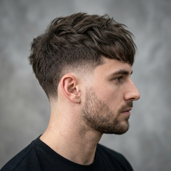  Burst Fade Textured Fringe