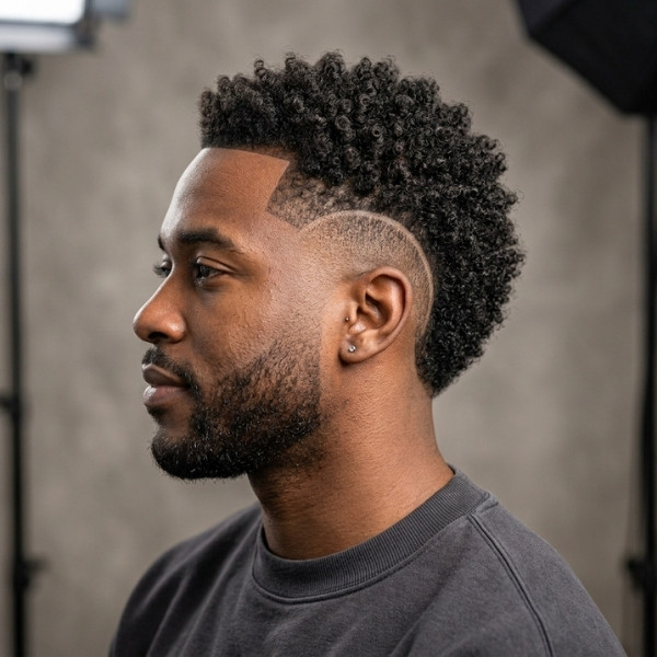 Burst Fade for Black Men