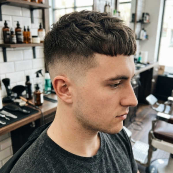 Potongan Rambut French Crop Low Fade