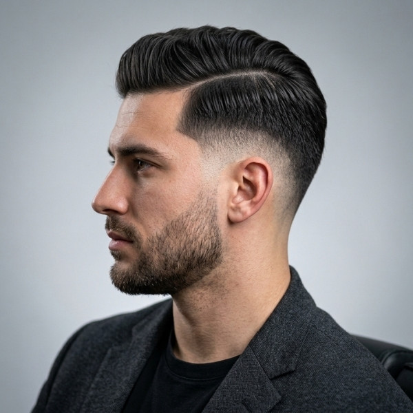 Comb Over Burst Fade