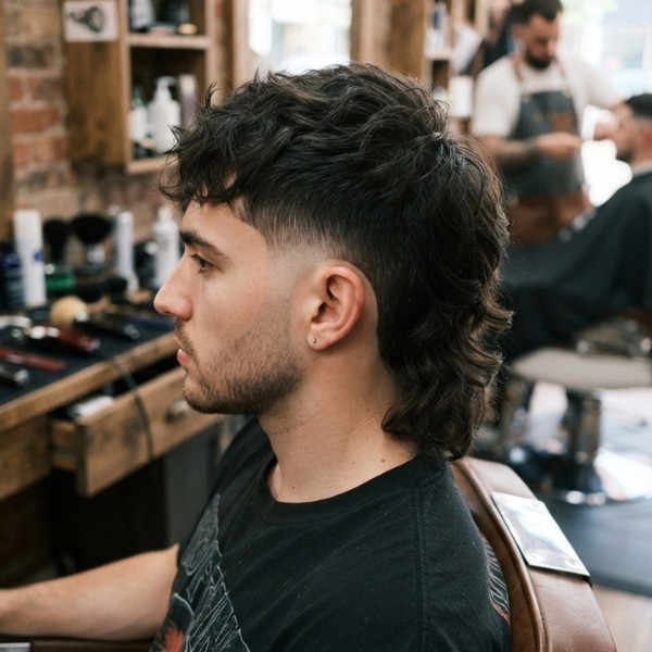 Drop Burst Fade Mullet