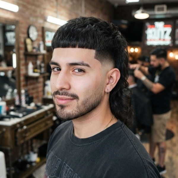 Edgar Burst Fade Mullet