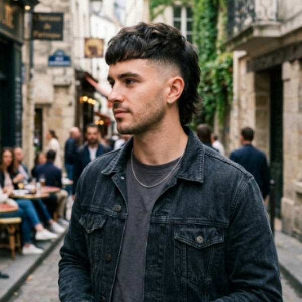 French Crop Mullet Fade