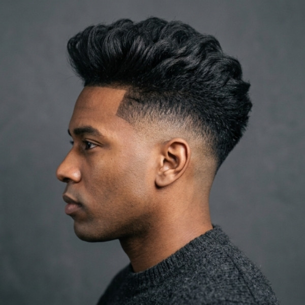 High Burst Fade Undercut
