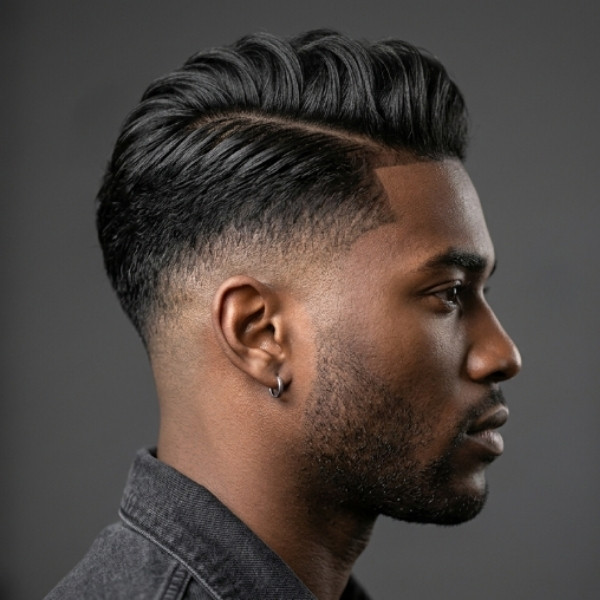 Low Burst Fade Slick Back