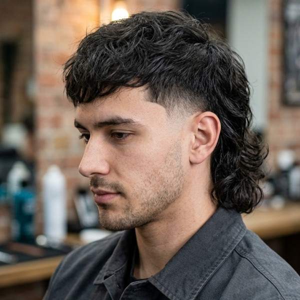 Low Taper Mullet Fade