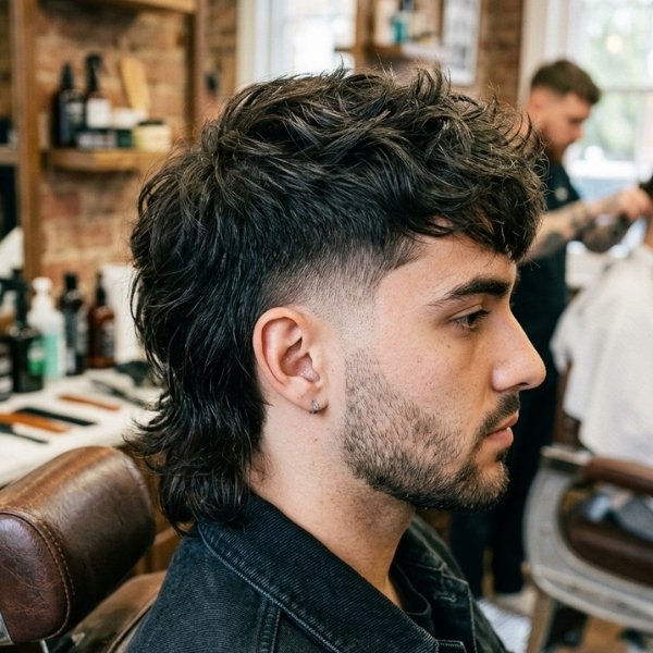 Low Taper Mullet Fade