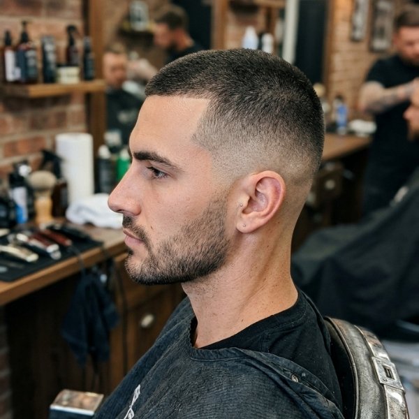 Mid Fade Buzz Cut