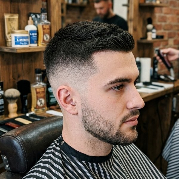 Mid Fade Crew Cut