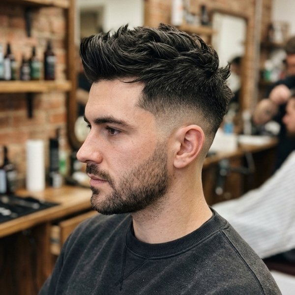 Mid Fade Faux Hawk