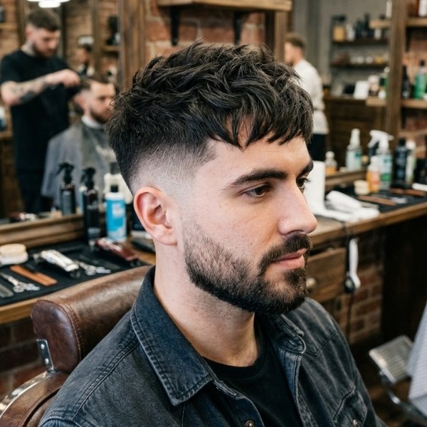 Mid Fade Textured Crop