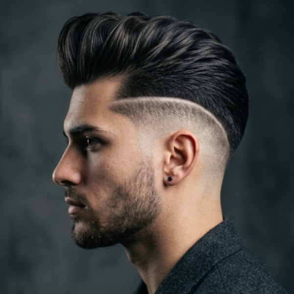 Pompadour Burst Fade Undercut