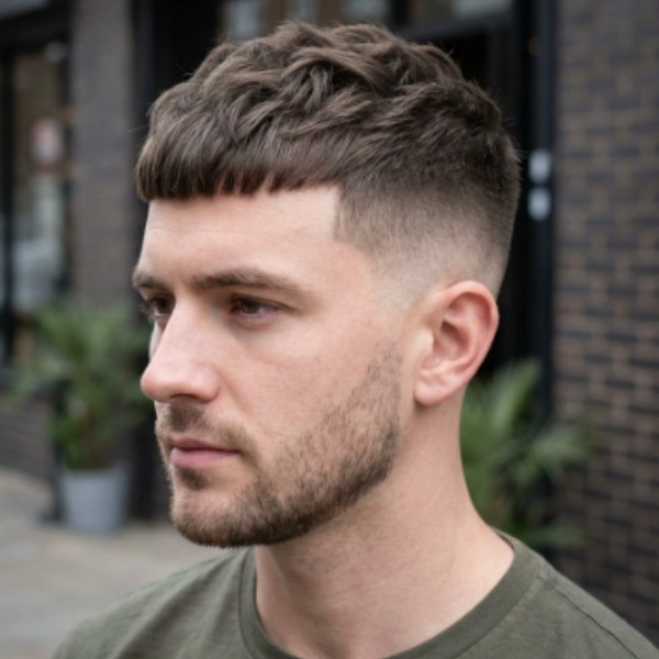 Potongan Rambut French Crop Modern Fade