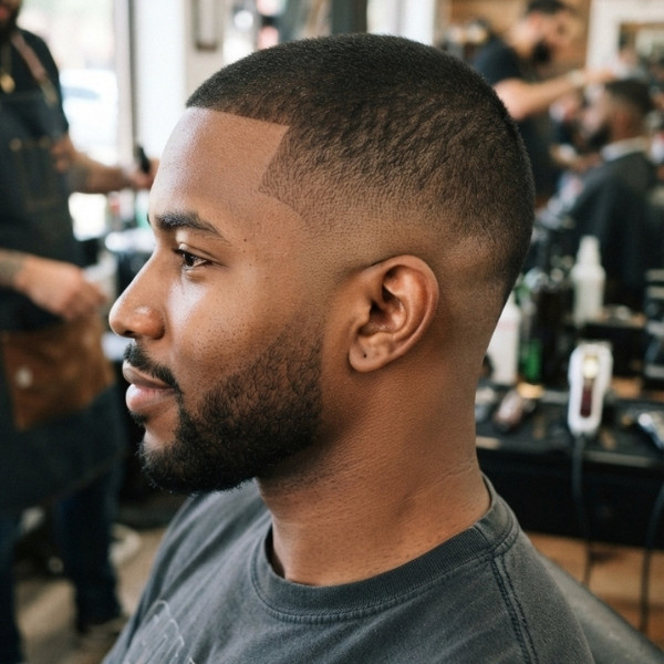 Razor Burst Fade Buzz Cut